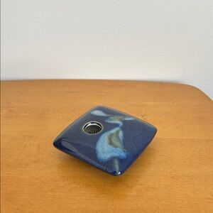 Handmade Signed 🐸 Ceramic Flower Frog Floral Vase Home Decor Accent Art